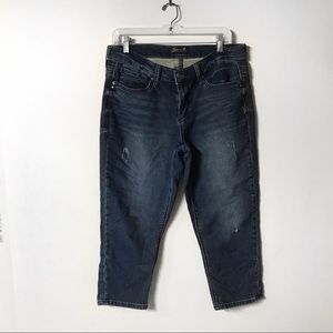 Silver Girlfriend Capri Jeans